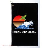 Ocean Beach San Diego California Sunset Ob Parrot Golf Towel thumb 0