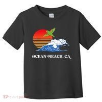 Ocean Beach San Diego California Sunset Ob Parrot Toddler T-Shirt thumb 0