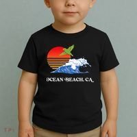 Ocean Beach San Diego California Sunset Ob Parrot Toddler T-Shirt thumb 2