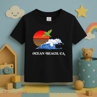Ocean Beach San Diego California Sunset Ob Parrot Toddler T-Shirt thumb 3