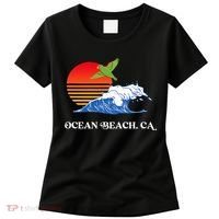 Ocean Beach San Diego California Sunset Ob Parrot Women's T-Shirt thumb 0