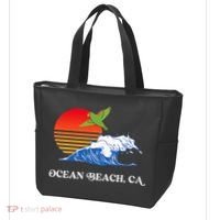 Ocean Beach San Diego California Sunset Ob Parrot Tote Bag thumb 3