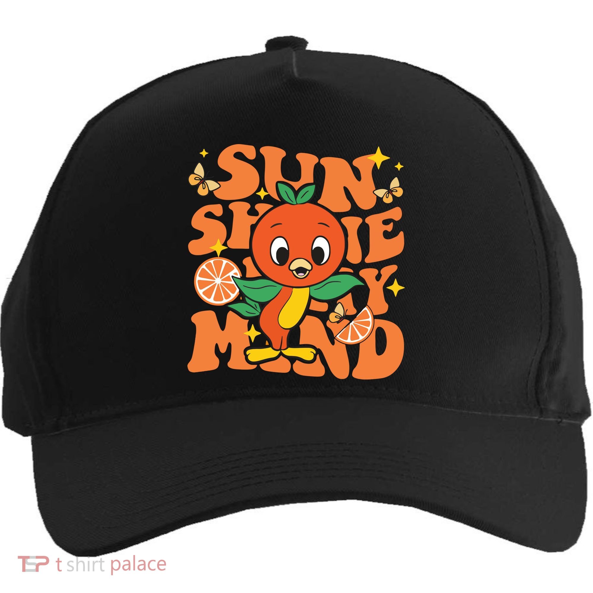 Orange Bird Sunshine Five-Panel Snapback Cap
