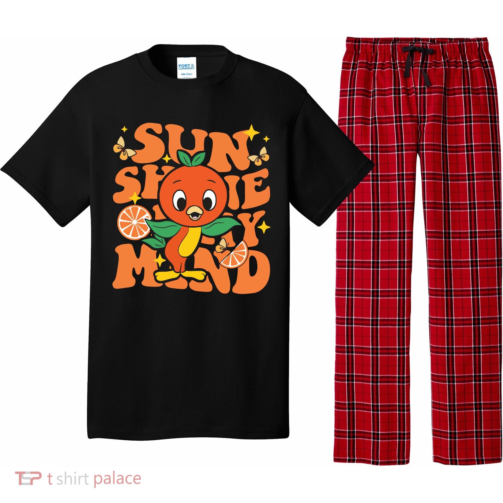 Orange Bird Sunshine Pajama Set