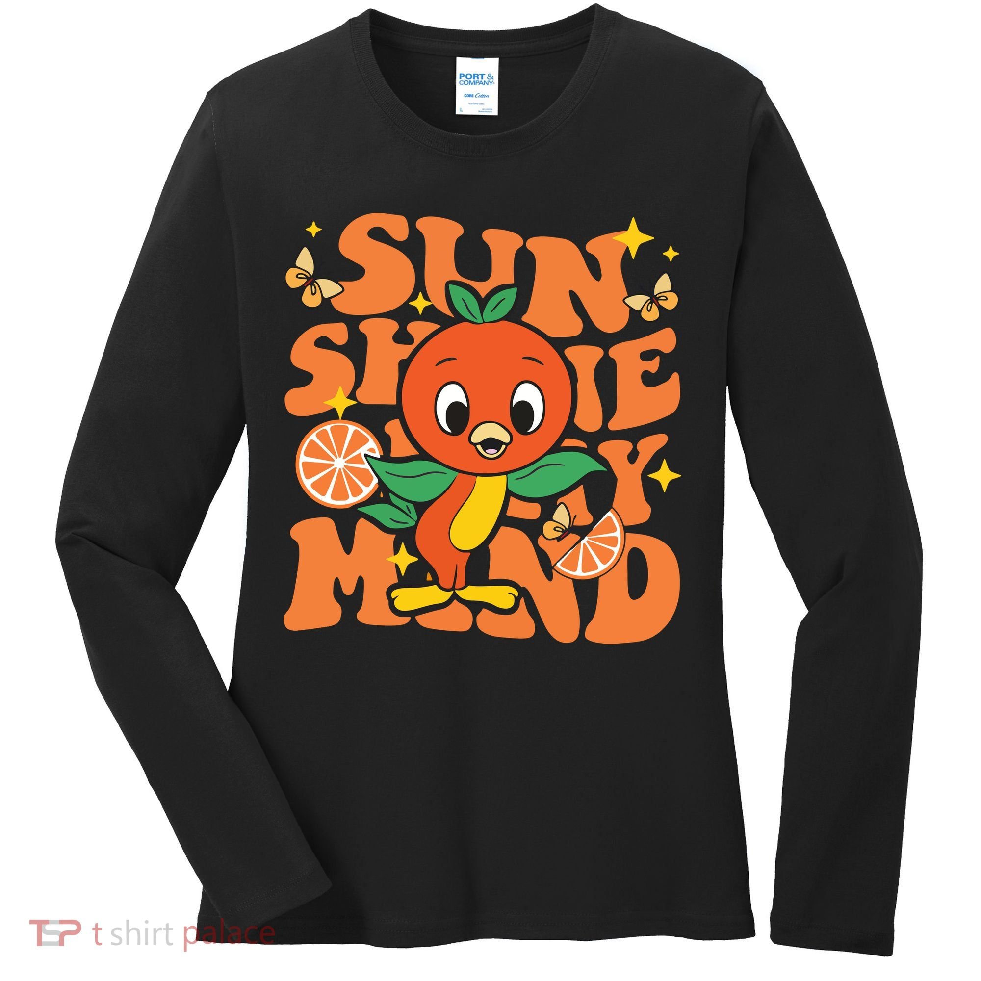 Orange Bird Sunshine Women's Long Sleeve Shirt