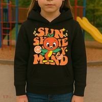 Orange Bird Sunshine Kids Hoodie thumb 3