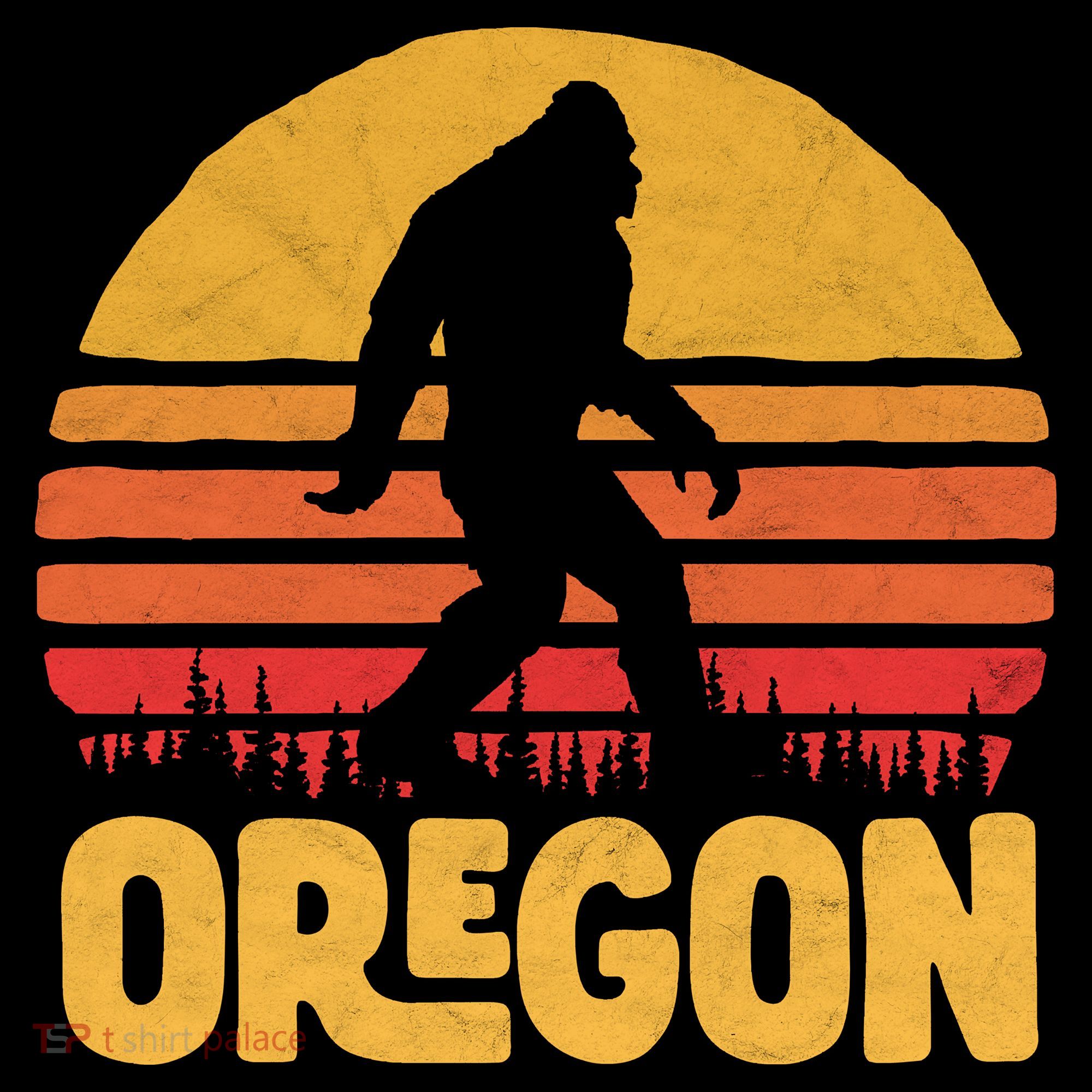 Oregon Bigfoot Sasquatch & Sun Women's Hoodie