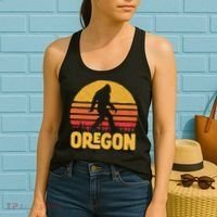 Oregon Bigfoot Sasquatch & Sun Women's Tank Top thumb 2
