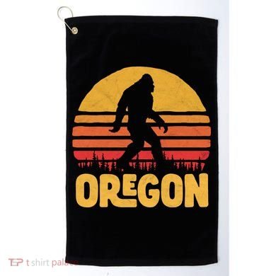 Oregon Bigfoot Sasquatch & Sun Golf Towel