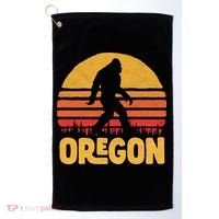 Oregon Bigfoot Sasquatch & Sun Golf Towel thumb 0