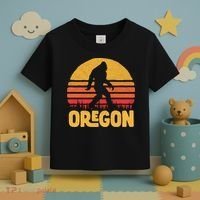 Oregon Bigfoot Sasquatch & Sun Toddler T-Shirt thumb 3