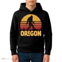 Oregon Bigfoot Sasquatch & Sun Kids Hoodie thumb 4