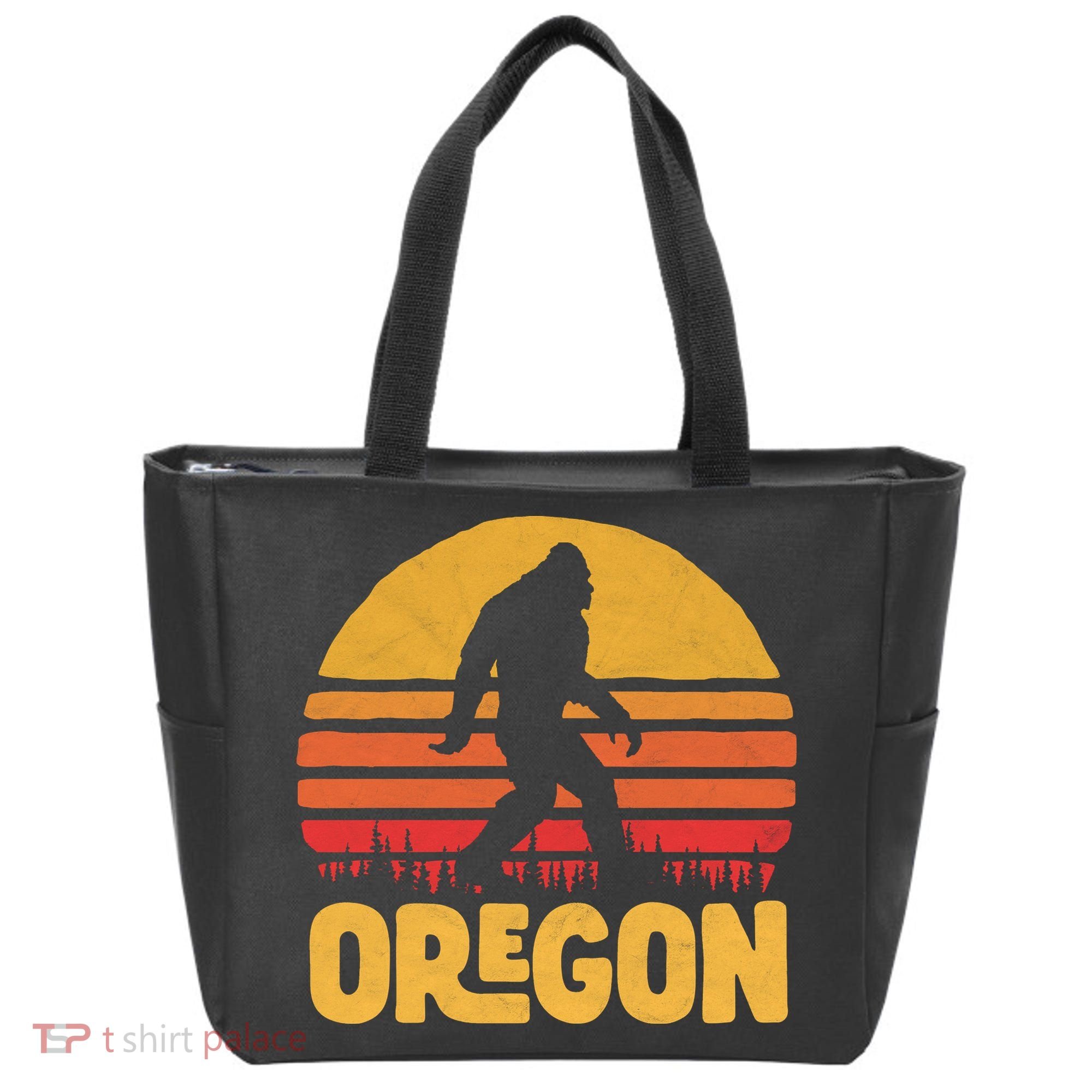 Oregon Bigfoot Sasquatch & Sun Tote Bag