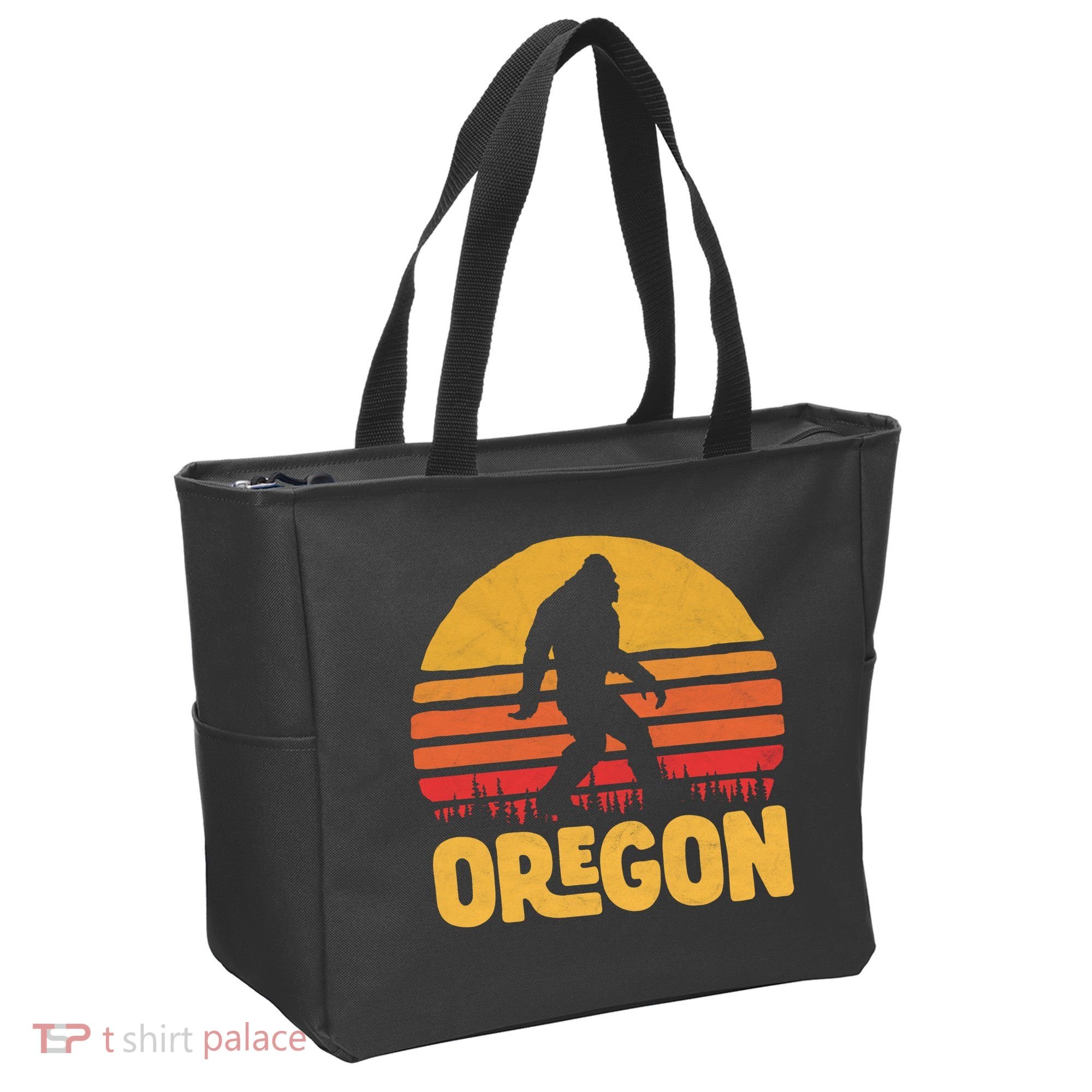 Oregon Bigfoot Sasquatch & Sun Tote Bag