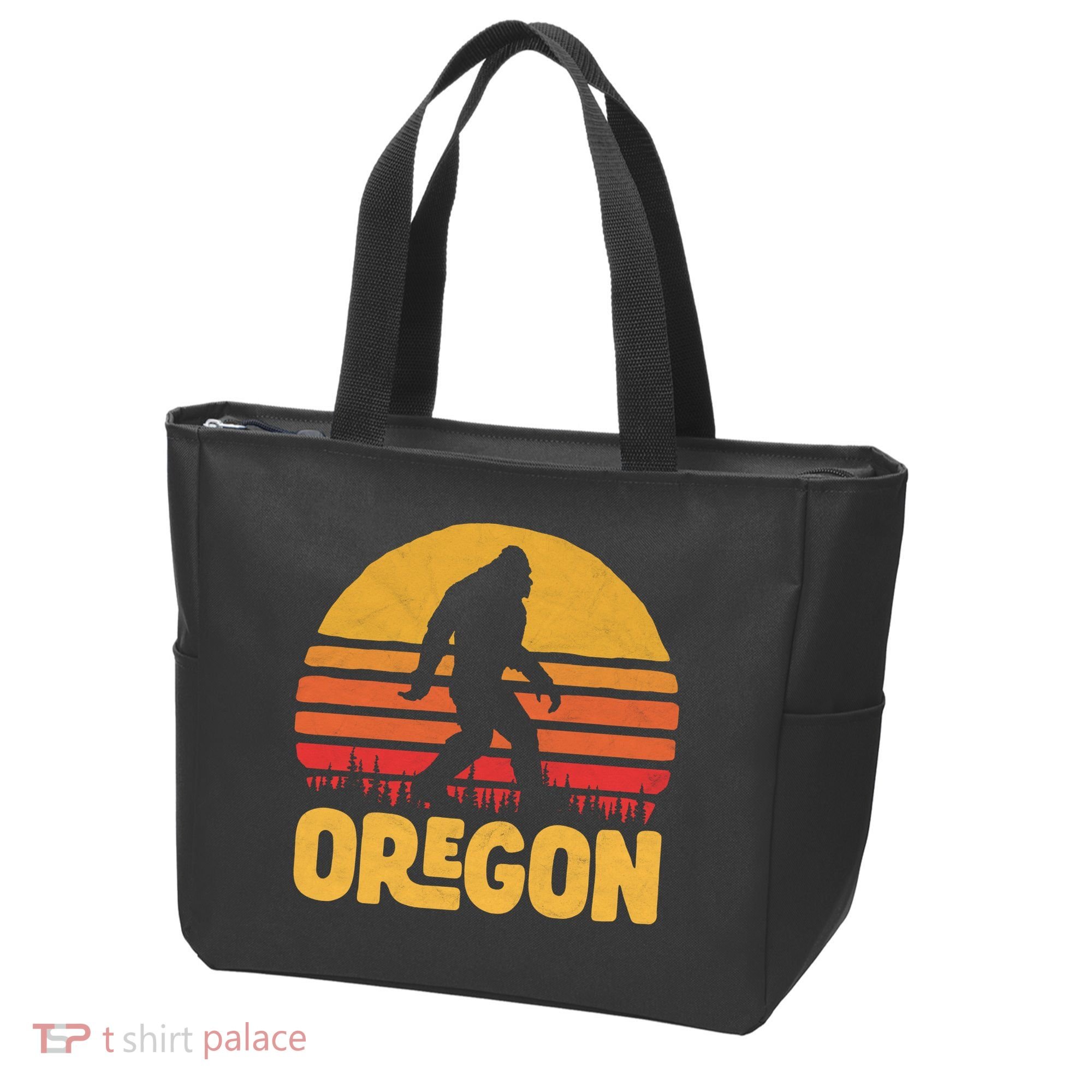 Oregon Bigfoot Sasquatch & Sun Tote Bag