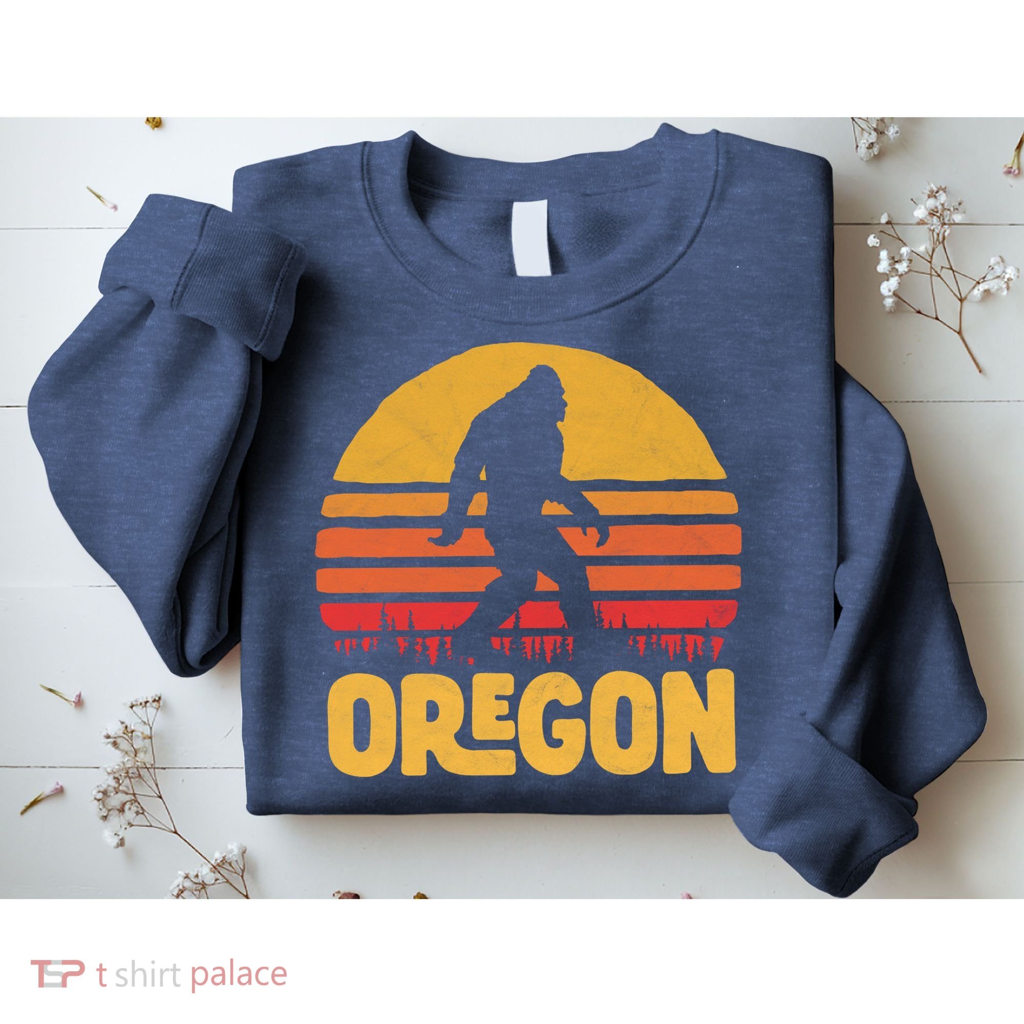 Oregon Bigfoot Sasquatch & Sun Sweatshirt