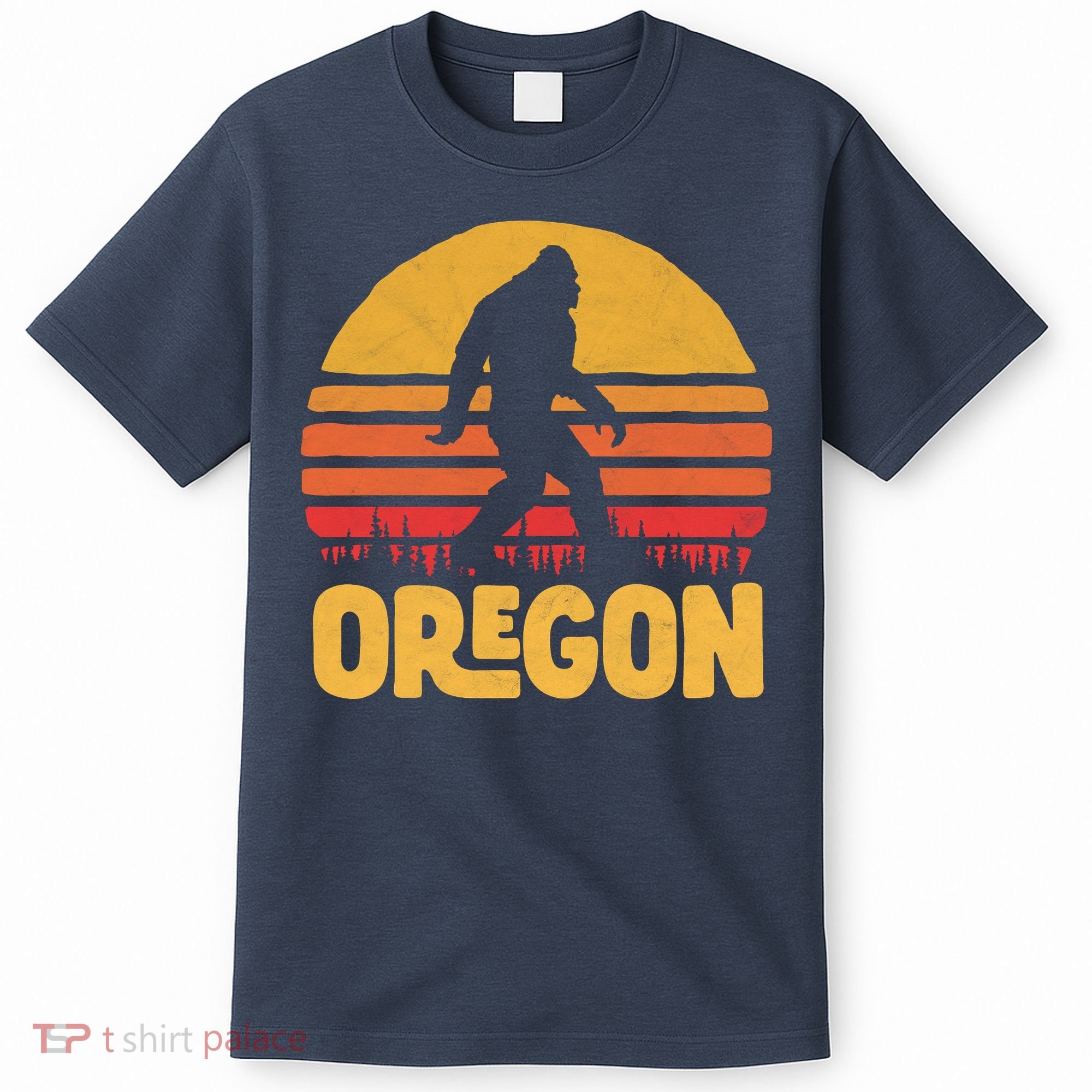Oregon Bigfoot Sasquatch & Sun T-Shirt
