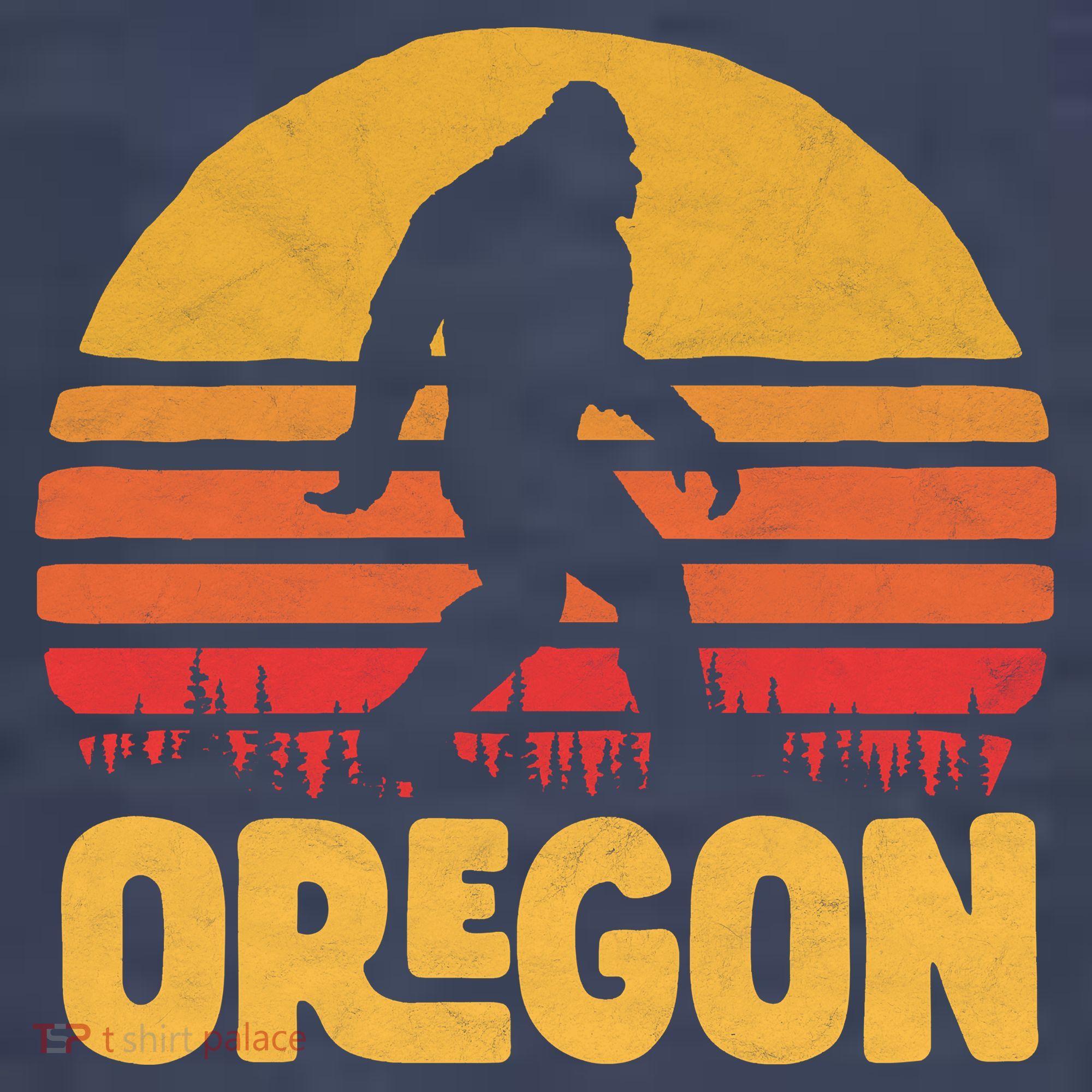 Oregon Bigfoot Sasquatch & Sun Tank Top