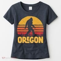 Oregon Bigfoot Sasquatch & Sun Women's T-Shirt thumb 0