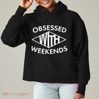 Obsessed With Weekends Ladies Heavyweight Boxy Pullover Hoodie thumb 0