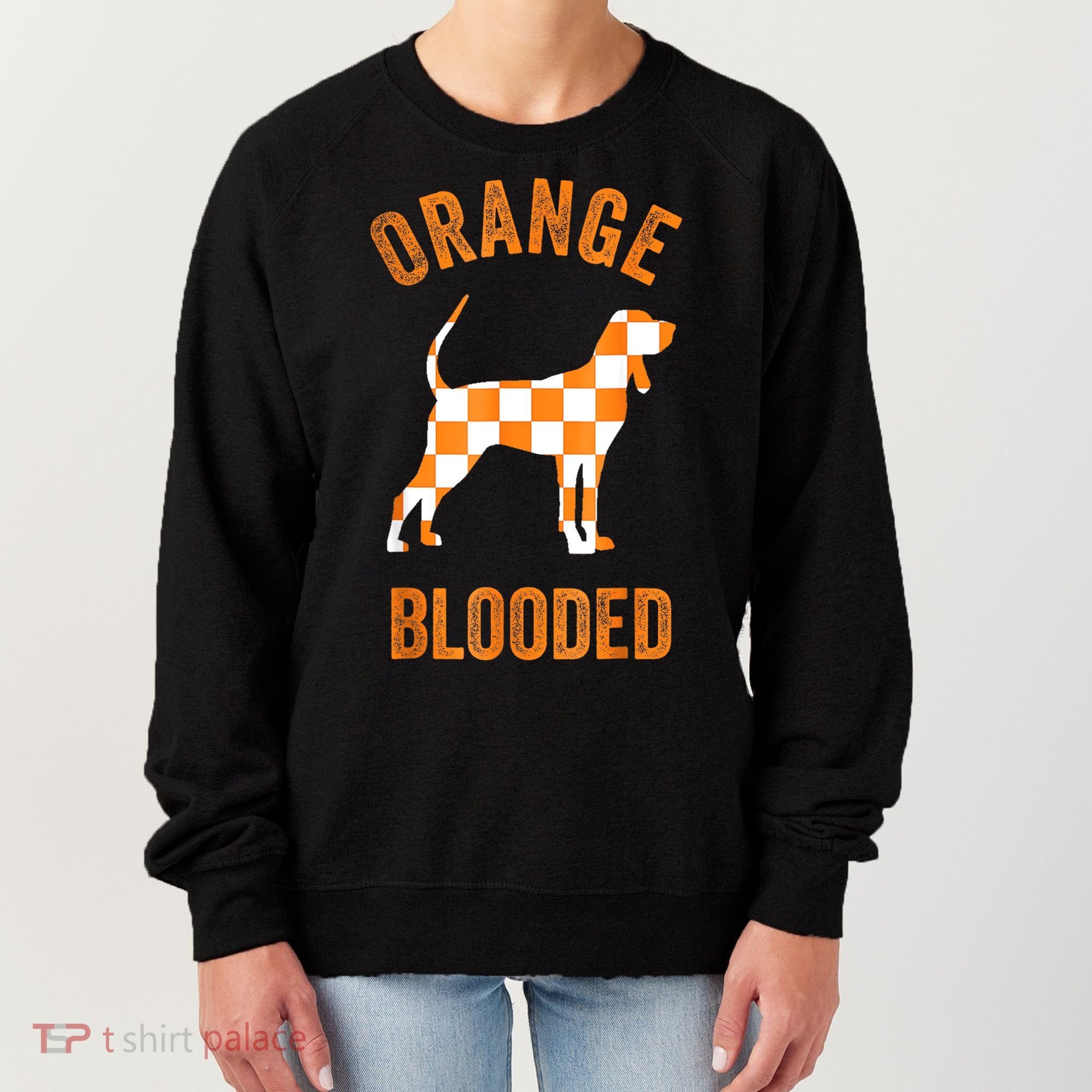 Orange Blooded Tennessee Hound Native Home TN Rocky Top Women's Sweatshirt