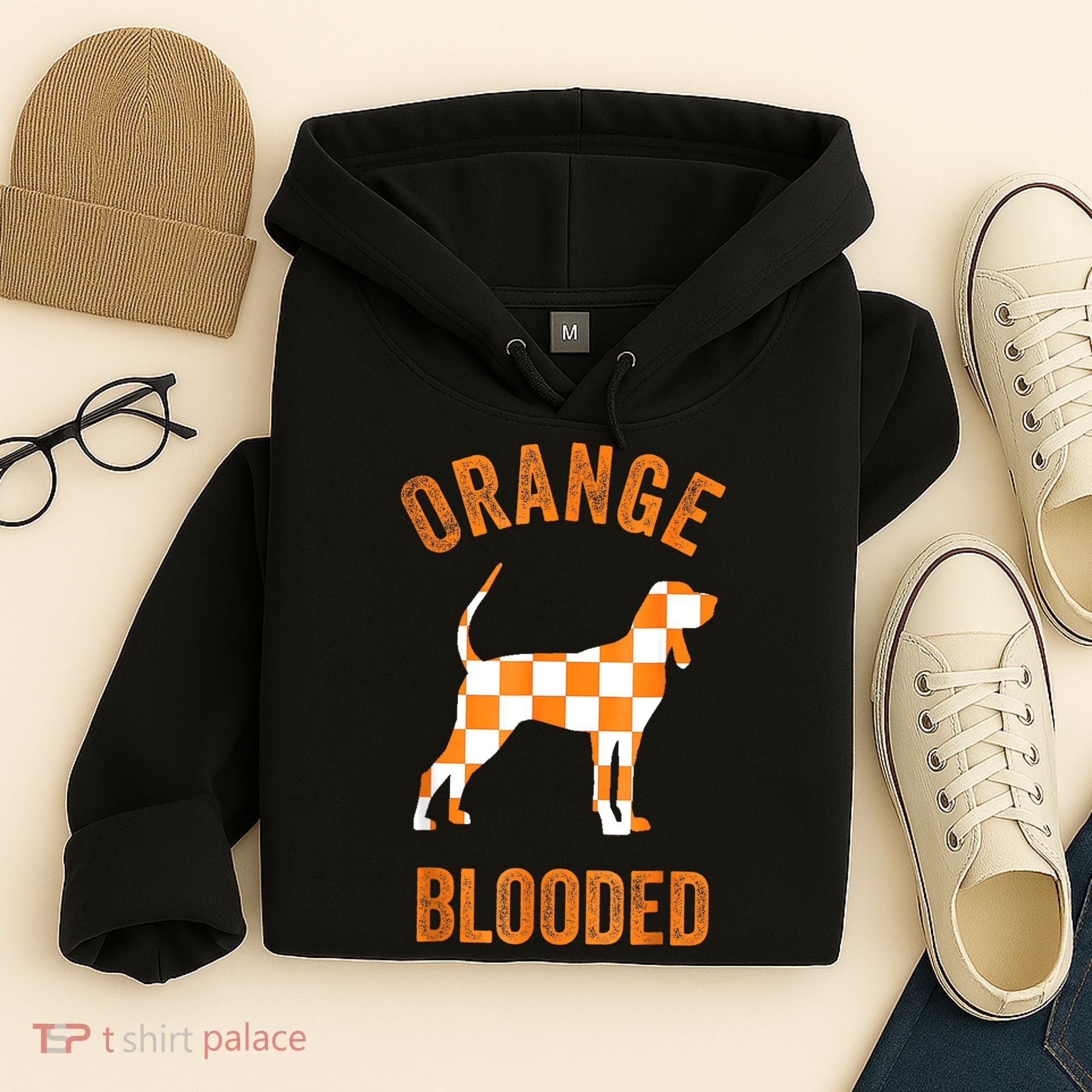 Orange Blooded Tennessee Hound Native Home TN Rocky Top Hoodie