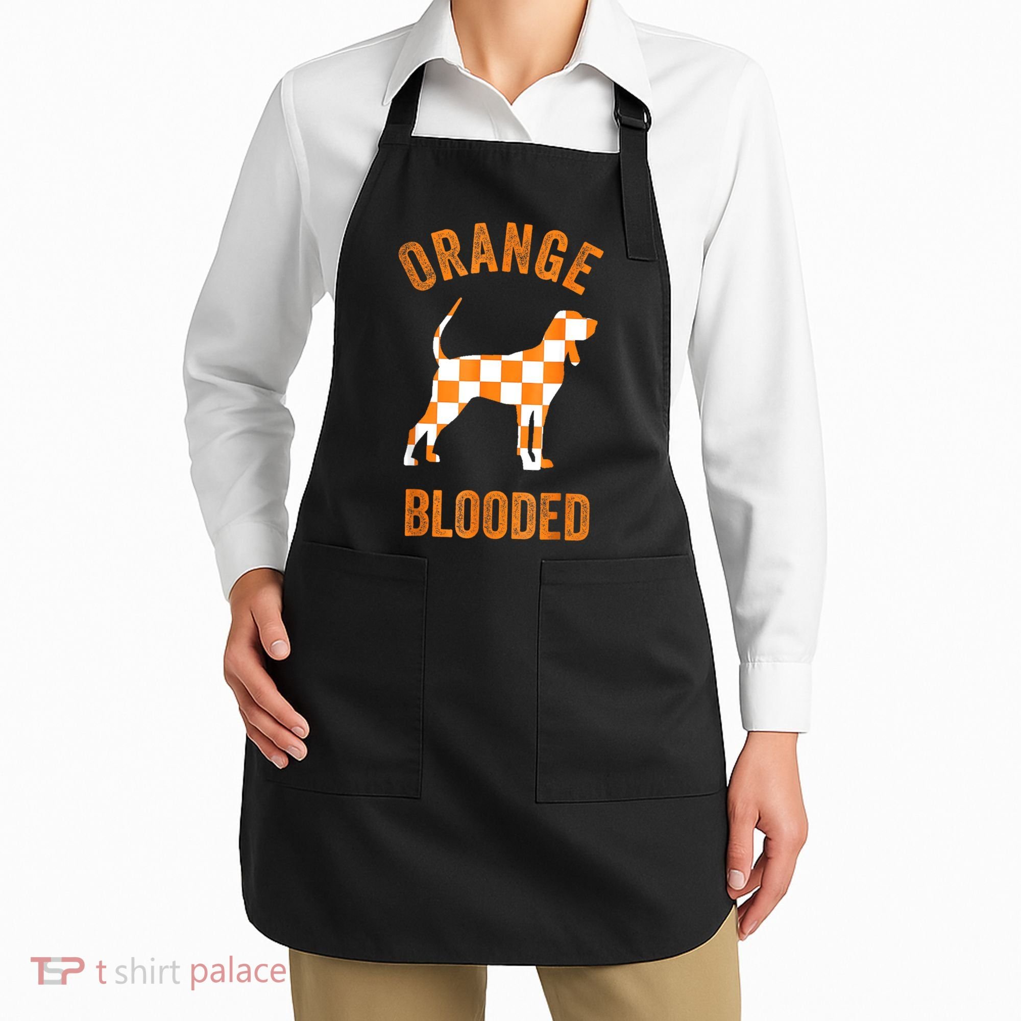 Orange Blooded Tennessee Hound Native Home TN Rocky Top Apron