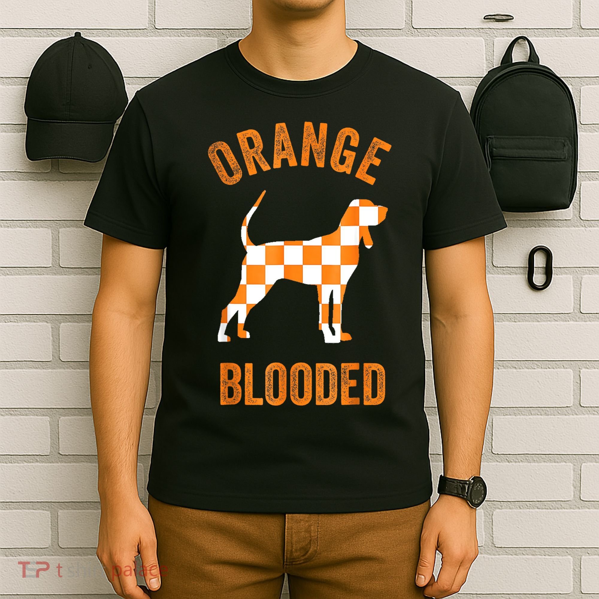 Orange Blooded Tennessee Hound Native Home TN Rocky Top T-Shirt