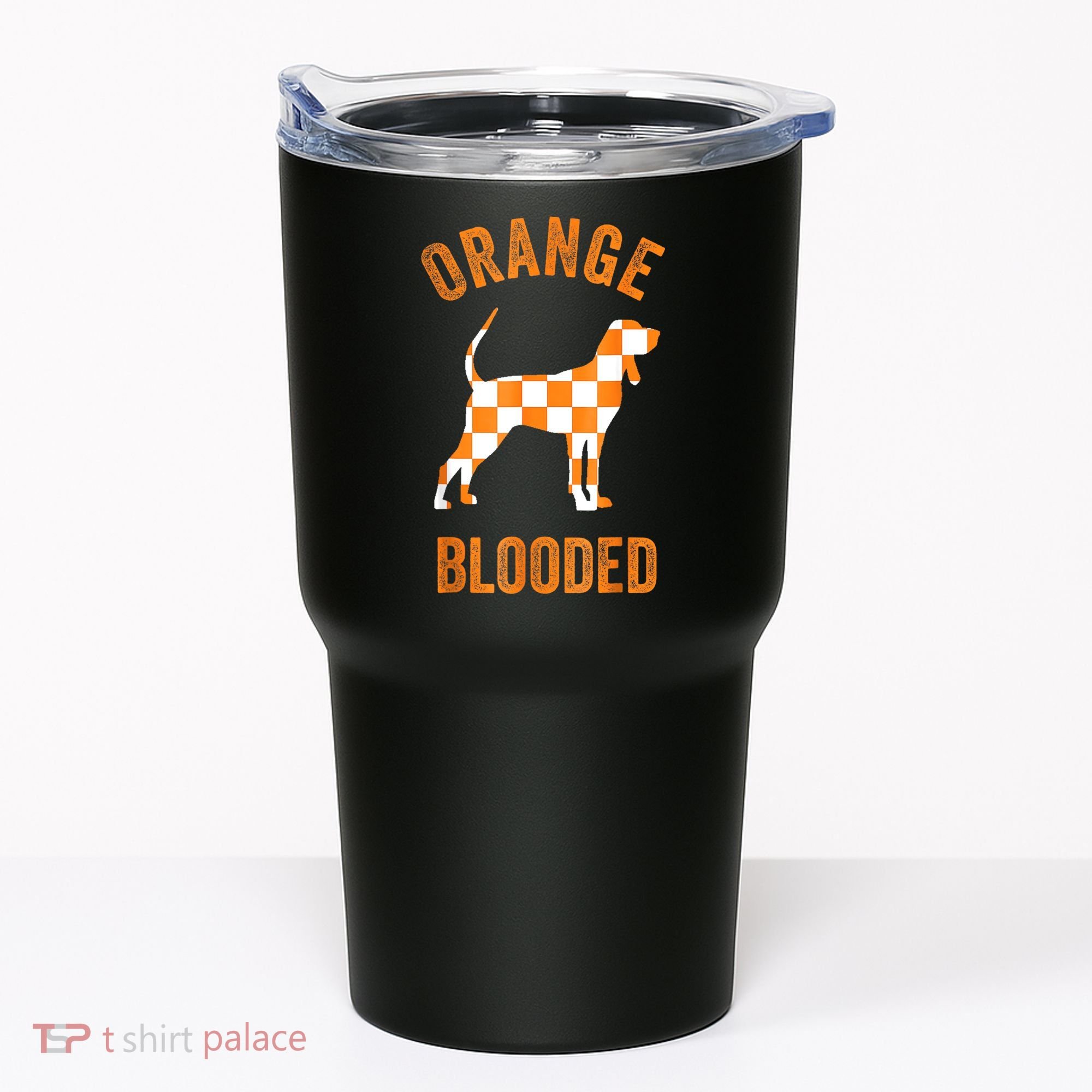 Orange Blooded Tennessee Hound Native Home TN Rocky Top Tumbler