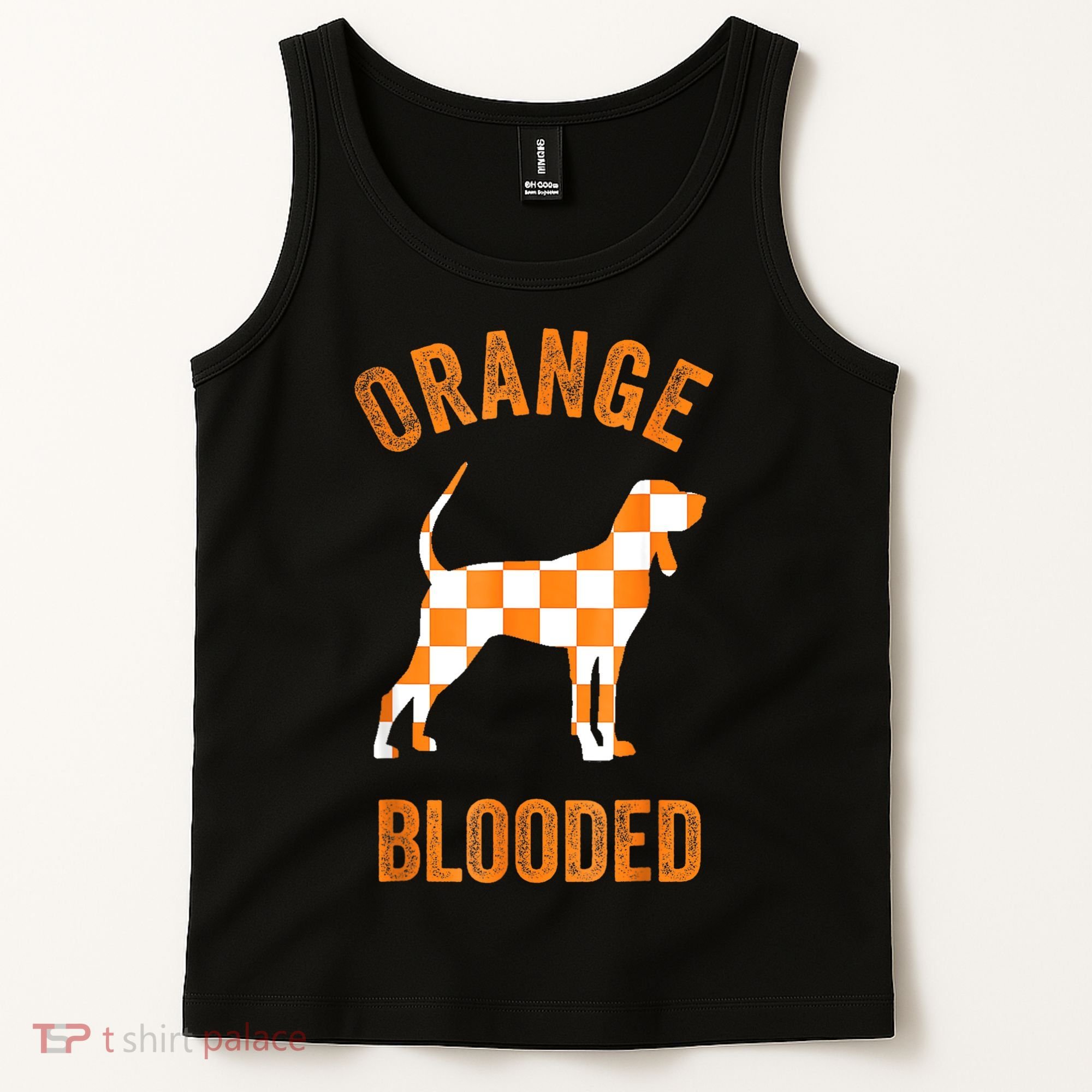 Orange Blooded Tennessee Hound Native Home TN Rocky Top Tank Top