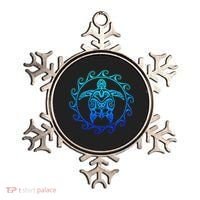 Ocean Blue Tribal Hawaiian Sea Turtle Ornament thumb 0
