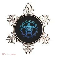Ocean Blue Tribal Hawaiian Sea Turtle Ornament thumb 0
