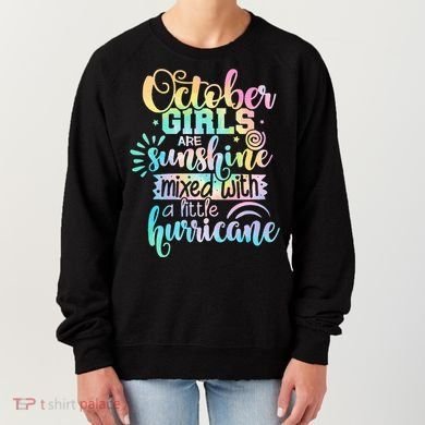 October Birthday Tie Die Women's Sweatshirt