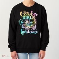 October Birthday Tie Die Women's Sweatshirt thumb 0