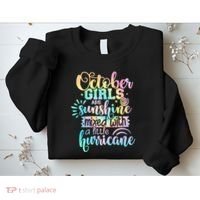 October Birthday Tie Die Sweatshirt thumb 2