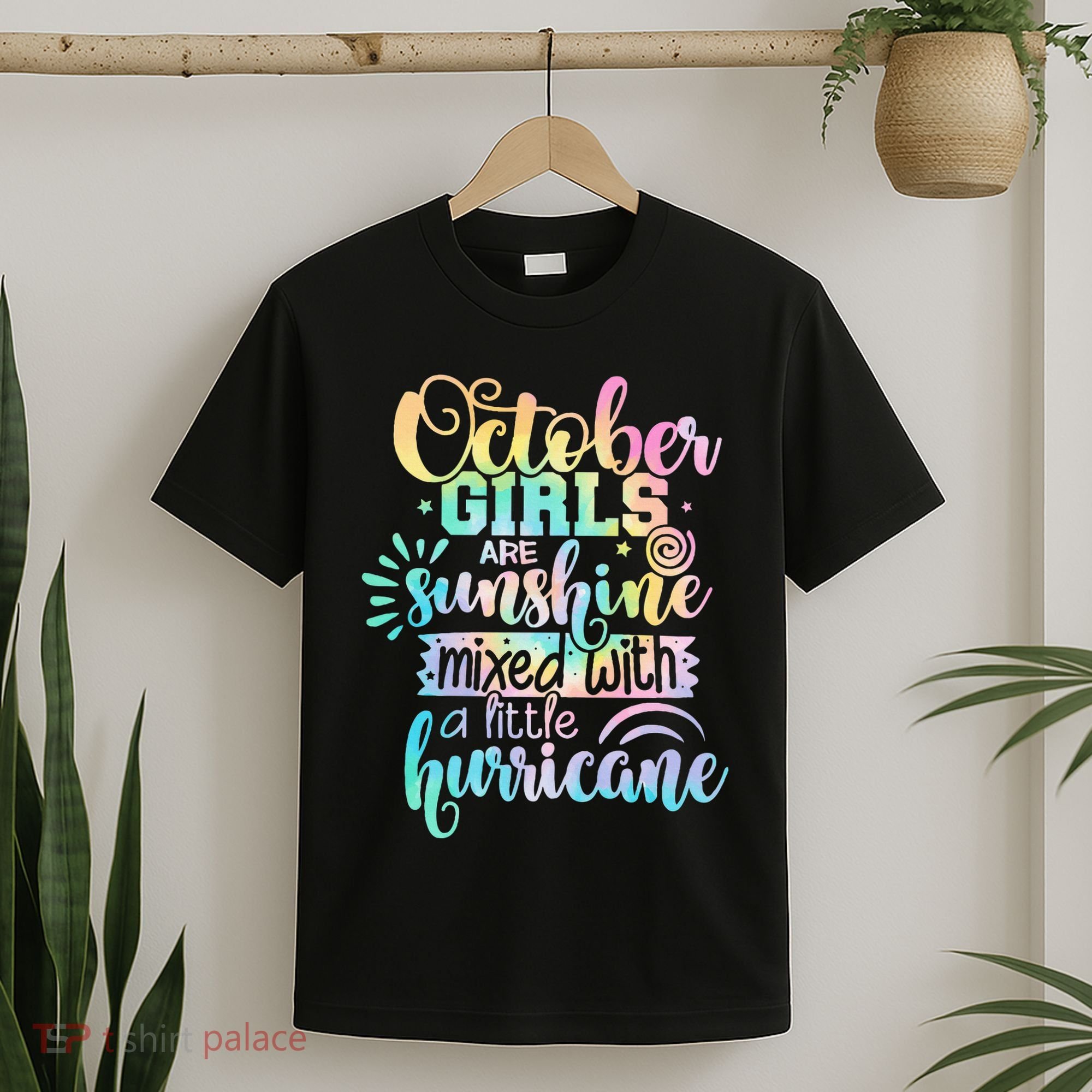 October Birthday Tie Die T-Shirt
