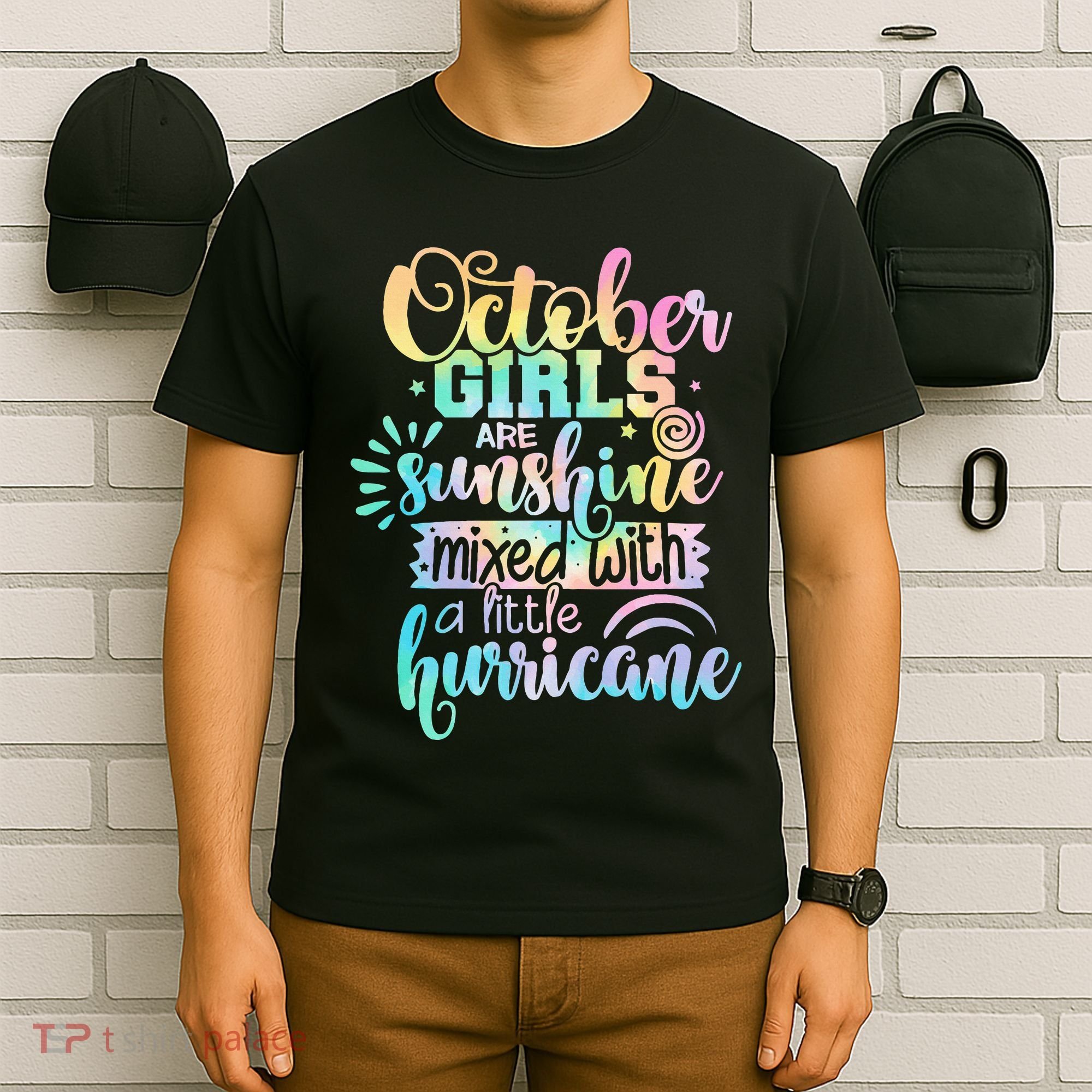 October Birthday Tie Die T-Shirt
