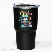 October Birthday Tie Die Tumbler thumb 0