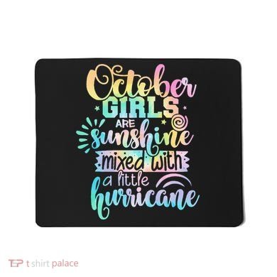 October Birthday Tie Die Mousepad
