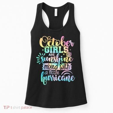 October Birthday Tie Die Women's Tank Top