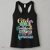 October Birthday Tie Die Women's Tank Top thumb 3