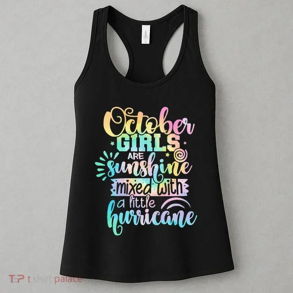 October Birthday Tie Die Women's Tank Top