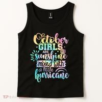 October Birthday Tie Die Tank Top thumb 2