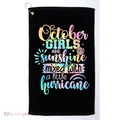 October Birthday Tie Die Golf Towel