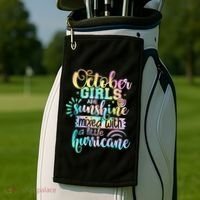 October Birthday Tie Die Golf Towel thumb 2