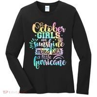 October Birthday Tie Die Women's Long Sleeve Shirt thumb 0