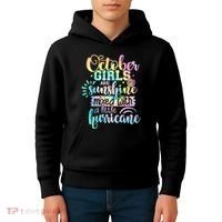 October Birthday Tie Die Kids Hoodie thumb 4