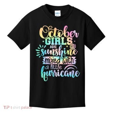 October Birthday Tie Die Kids T-Shirt