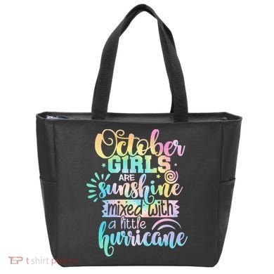 October Birthday Tie Die Tote Bag