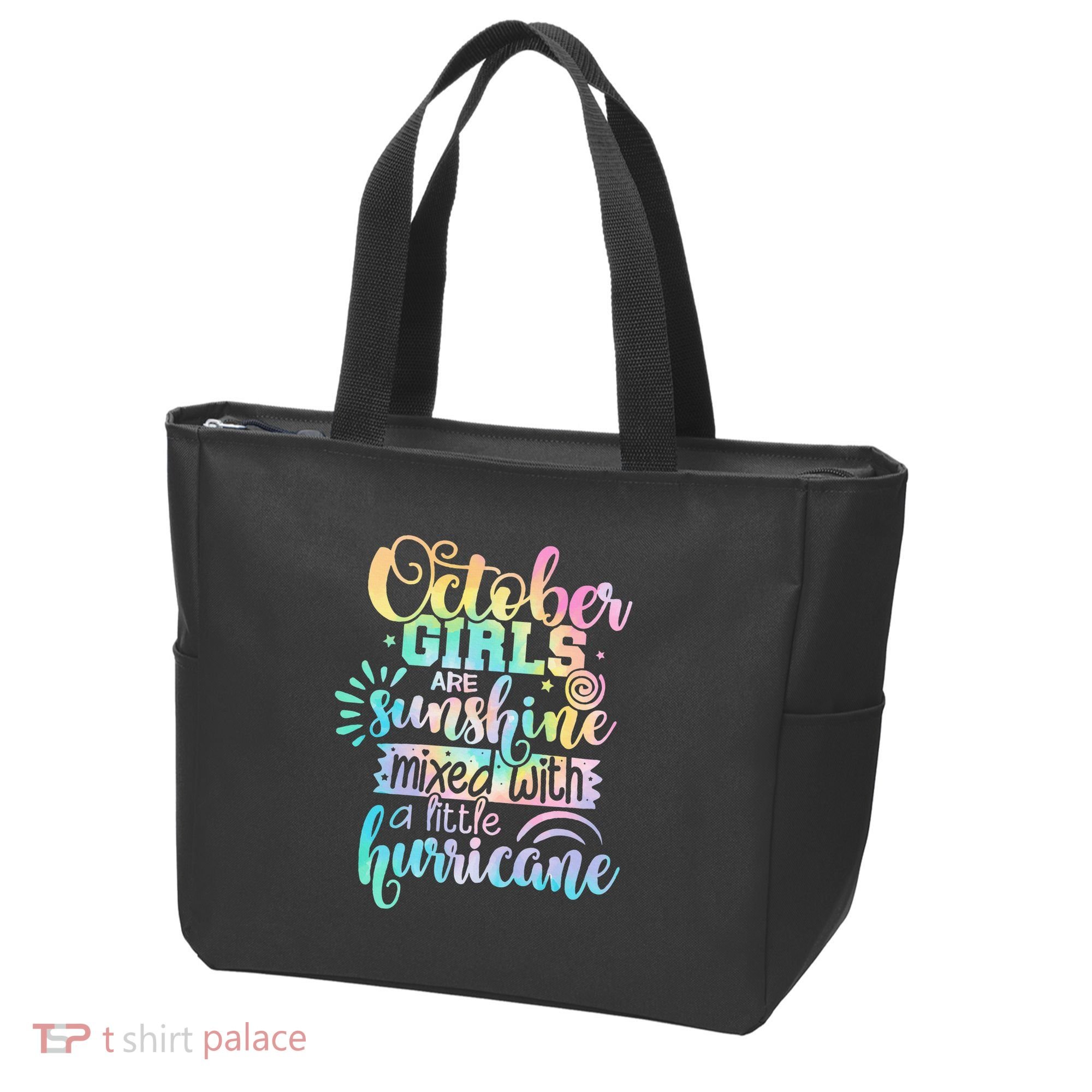October Birthday Tie Die Tote Bag